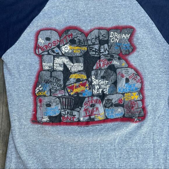 Aerosmith 80s Concert Band Rock Hard Place T Shirt - Picture 10 of 11